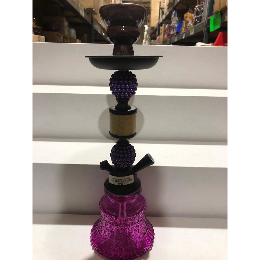NP20 - ALUMINUM HOOKAH 18" PEARL DESIGN