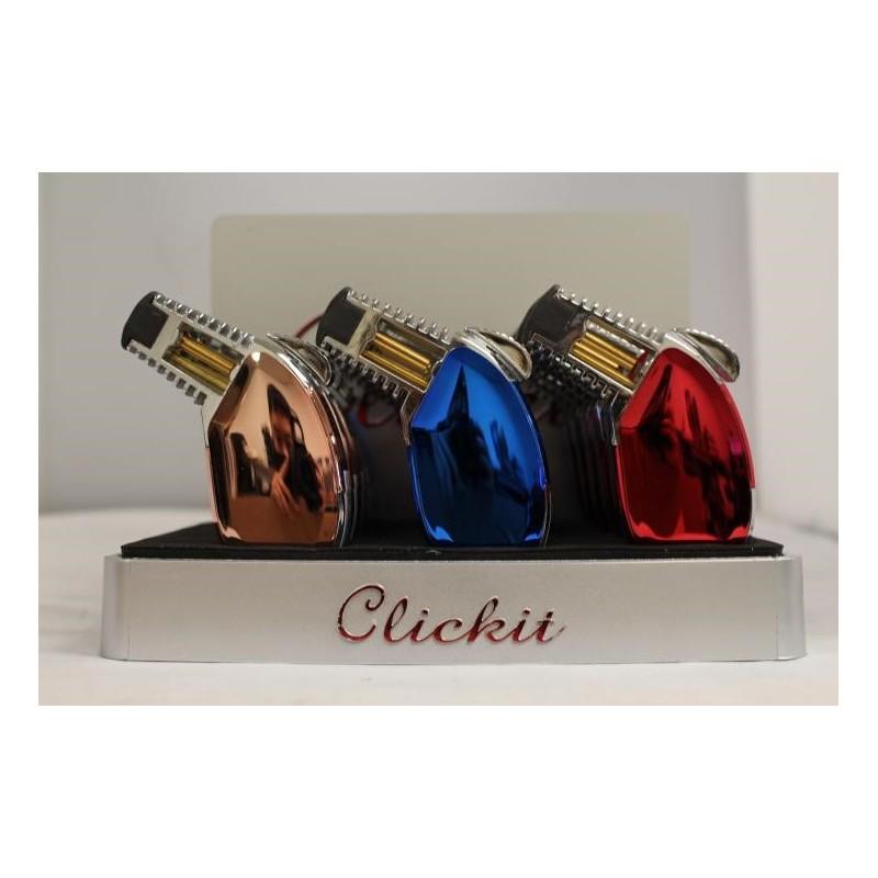 GT016D -(15 /bx) "SINGLE TORCH MIXED COLOR LIGHTER"