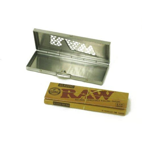 RAW Rolling Papers Shred Case with Papers - 1 1/4 Size