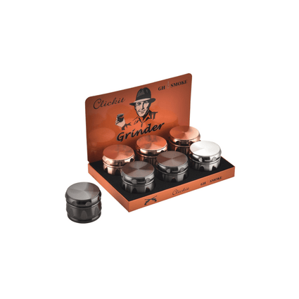 MG005-CLICKIT SHARPSTONE TOBACCO GRINDER - 6/BOX