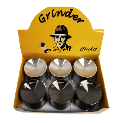 MG017-CLICKIT SHARPSTONE TOBACCO GRINDER - 6/BOX