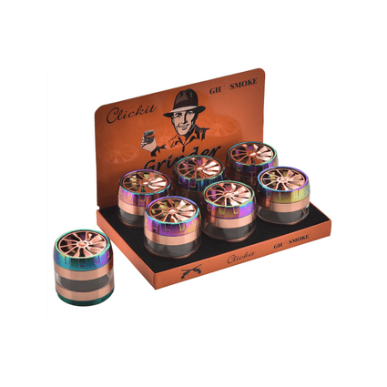 MG027-CLICKIT SHARPSTONE TOBACCO GRINDER - 6/BOX