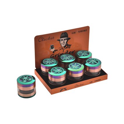 MG032-CLICKIT SHARPSTONE TOBACCO GRINDER - 6/BOX