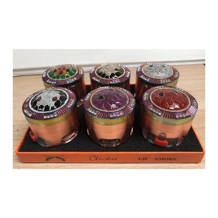 MG042-CLICKIT SHARPSTONE TOBACCO GRINDER - 6/BOX