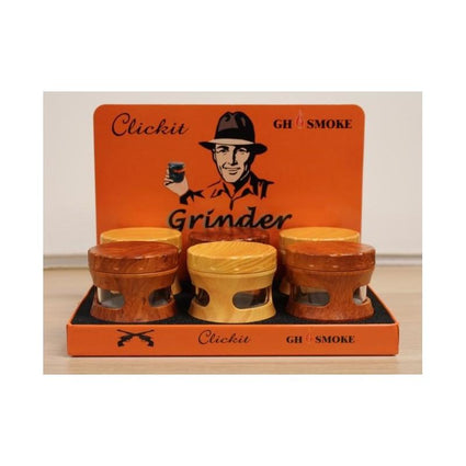 MG043-CLICKIT SHARPSTONE TOBACCO GRINDER - 6/BOX