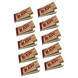 Raw Rolling Papers Perforated Wide Cotton Filter Tips 10 Pack = 500 Tips, 50 Count (Pack of 10)