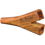 Raw Double Barrel Wooden Cig Holder for Supernatural Cones